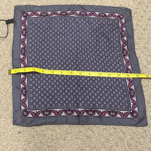 New Bellissimo 100% silk men’s pocket square - Picture 6 of 7
